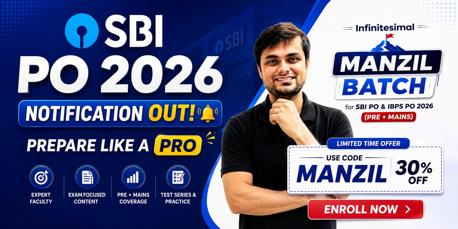 SBI PO 2026 — Manzil Batch